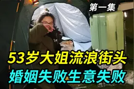 53岁大姐流浪街头，失败的婚姻加生意失败，靠打零工捡瓶子为生视频封面