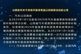 山西发布关于持续开展消费品以旧换新活动的公告视频封面