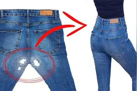 牛仔裤的裤裆附近破洞了，学会这个方法完美修复视频封面