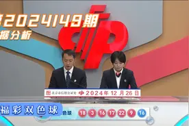 福彩双色球第2024149期，历史第3244次开奖结果统计解析视频封面