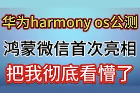 华为harmonyos公测，鸿蒙微信首次亮相？把我彻底看懵了视频封面
