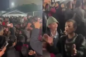 停火协议达成后，加沙百姓上街庆祝，儿童少年齐声高呼已故戴夫视频封面