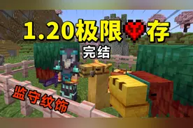 Minecraft1.20极限生存，搜刮远古城市，监守者纹饰！[完结]