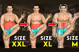 坚持每天6个动作，甩掉大肚腩！轻松拥有6块腹肌！