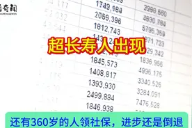 超长寿人出现？还有360岁的人领社保，进步还是倒退视频封面