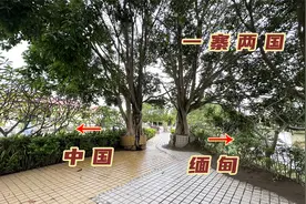 村子一半在中国一半在缅甸，国界线用玉石铺就，看两边差距大不大视频封面