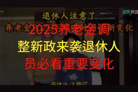2025年养老金调整退休人员需了解的重要新规解析视频封面
