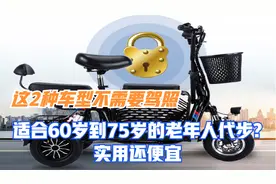 这2种车型不需要驾照，适合60岁到75岁的老年人代步，实用还便宜视频封面