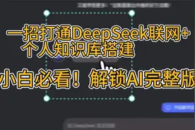 一招打通DeepSeek联网+个人知识库搭建，解锁AI完整版视频封面
