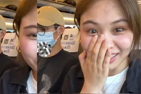 陌生女子高铁上睡着靠在老公肩膀上，老婆幸灾乐祸拍视频视频封面