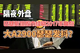 隔夜外盘巴基斯坦股市狂飙，大A 2900点瑟瑟发抖！