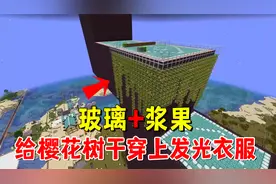 我的世界1.20联机132：玻璃加浆果，给樱花树干穿上发光衣服