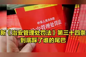 新《治安管理处罚法》第三十四条到底踩了谁的尾巴视频封面