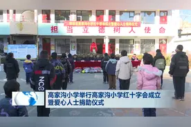 高家沟小学举行高家沟小学红十字会成立暨爱心人士捐助仪式视频封面