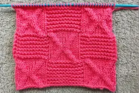 一款简单好织的棒针实地花样，立体感比较强，用细线编织会更秀气视频封面