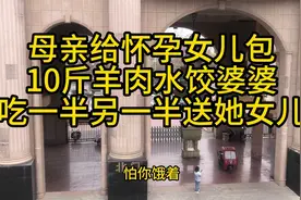 母亲给怀孕女儿包10斤羊肉水饺婆婆吃一半另一半送她女儿视频封面