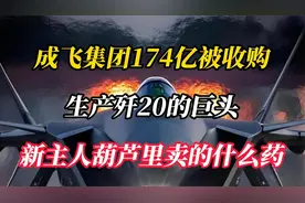 成飞集团174亿被收购，生产歼20的巨头，新主人葫芦里卖的什么