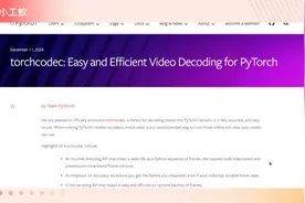Python视频解码开源项目torchcodec更简单更高效视频封面