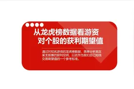 从龙虎榜数据看游资对短线交易个股的获利期望值视频封面