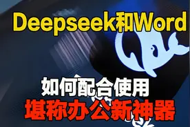 Deepseek和Word如何配合使用,堪称办公新神器qj视频封面