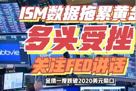 ISM数据拖累黄金，多头受挫。关注FED讲话视频封面