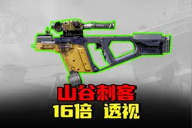 暗区突围：后坐力超大的山谷刺客，主播赛奇葩改枪16倍法老