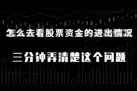 怎么去看股票资金的进出情况 三分钟弄清楚这个问题视频封面
