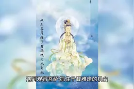 遇到观音菩萨，抓住千载难逢的机会，愿你所求皆所愿！
