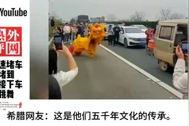 中国人才有的风趣！春节回家高速堵车“下车跳舞”。视频封面
