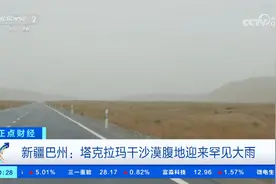 新疆巴州塔克拉玛干沙漠腹地迎来罕见大雨视频封面