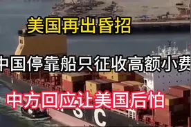 美国再出昏招，对中国停靠船只征收高额小费，中方回应让美国后怕视频封面