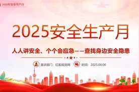 【2025安全生产月】查找身边安全隐患PPT视频封面