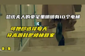 总统夫人的豪宅里明明有10个电梯，可她却选择每天穿高跟鞋爬楼梯视频封面