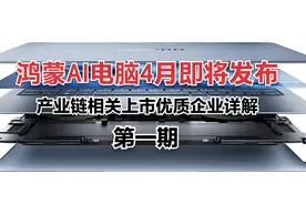 鸿蒙AI电脑4月即将发布，产业链相关9家优质上市企业详解视频封面