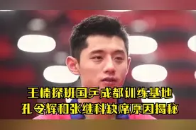王楠探班国乒成都训练基地，孔令辉和张继科缺席原因揭秘