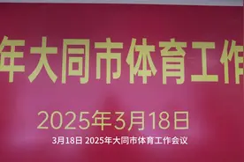 2025年大同市体育工作会议视频封面