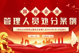 国有企业管理人员处分条例PPT模板，PPT文件：zcfff（加个点）com视频封面