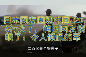 日本网友围观中国J20飞行火了，韩国网友傻眼了：令人倾佩的军视频封面