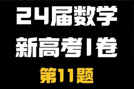 【25 届抢跑】24 新高考I卷真题带练——第11题新曲线的新定义。