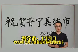 普宁市1993：撤县设市，潮汕中心赢在普宁视频封面