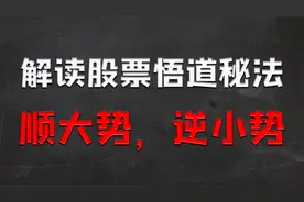 解读股票悟道秘法，顺大势，逆小势，听着容易做好难！视频封面