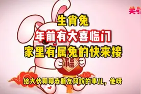 生肖兔年前有大喜临门,家里有属兔的快来接,千万别错过了 - 今日视频封面