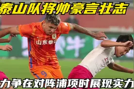 泰山队将帅豪言壮志，力争在对阵浦项时展现实力视频封面