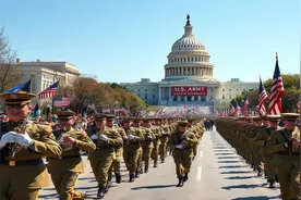 美国陆军阅兵式排练：6月14日陆军250年生日和特朗普总统79岁生日