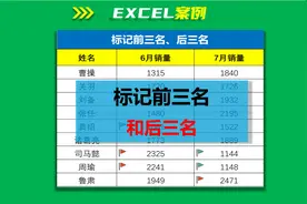 EXCEL案例：如何将前三名和后三名标记出来视频封面