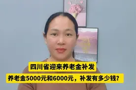 四川省迎来养老金补发，养老金5000元和6000元，补发有多少钱？视频封面