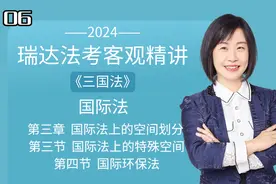 06.杨帆24年法考之三国法—国际法上的特殊空间/国际环保法视频封面