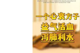 北京安贞医院柳瑞：一个心衰的方子，益气活血、泻肺利水