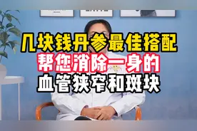 几块钱的丹参最佳搭配，帮您消除一身的，血管狭窄和斑块