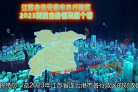 2023年江苏省连云港市6行政区财政自给情况，连云区全国领先视频封面